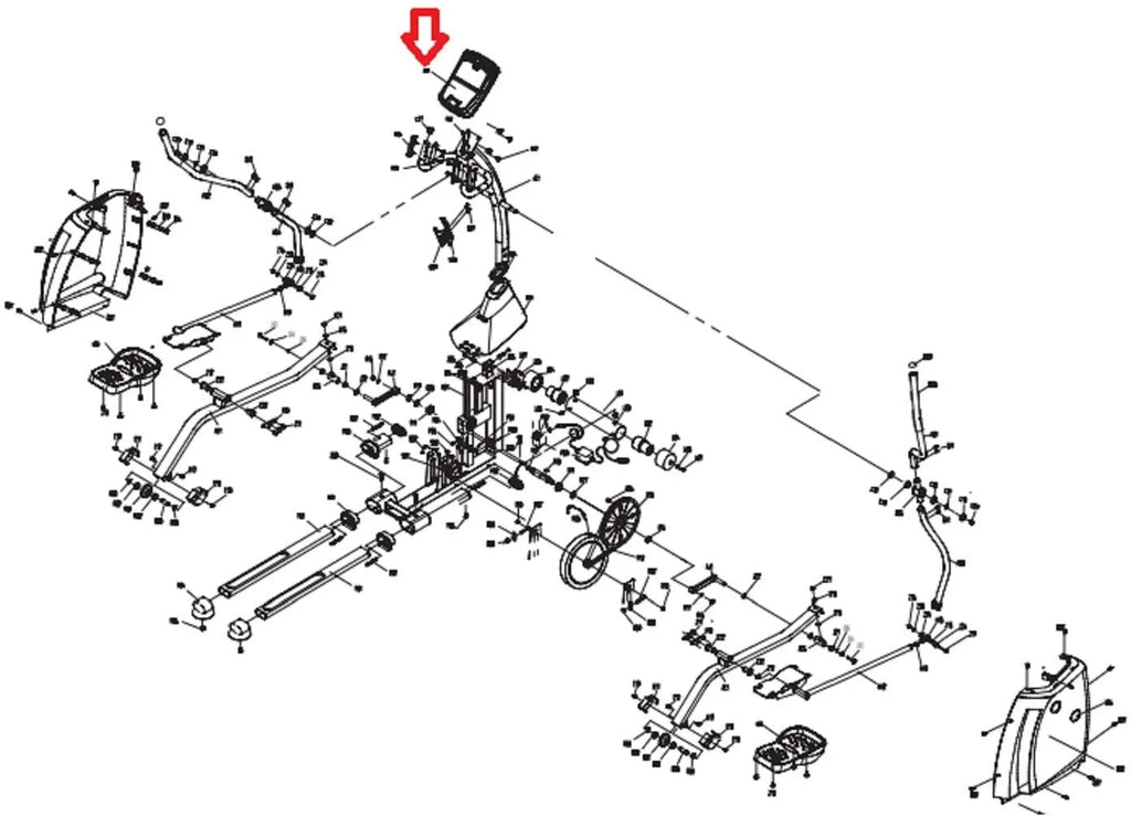 Display Console Assembly for Elliptical Z496332