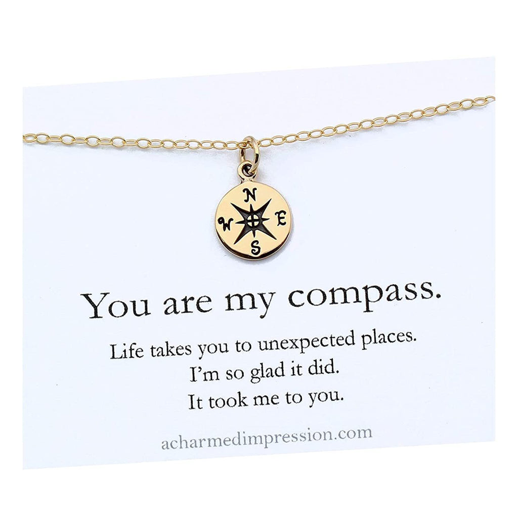 1/2 Inch Gold Charm Necklace C3787