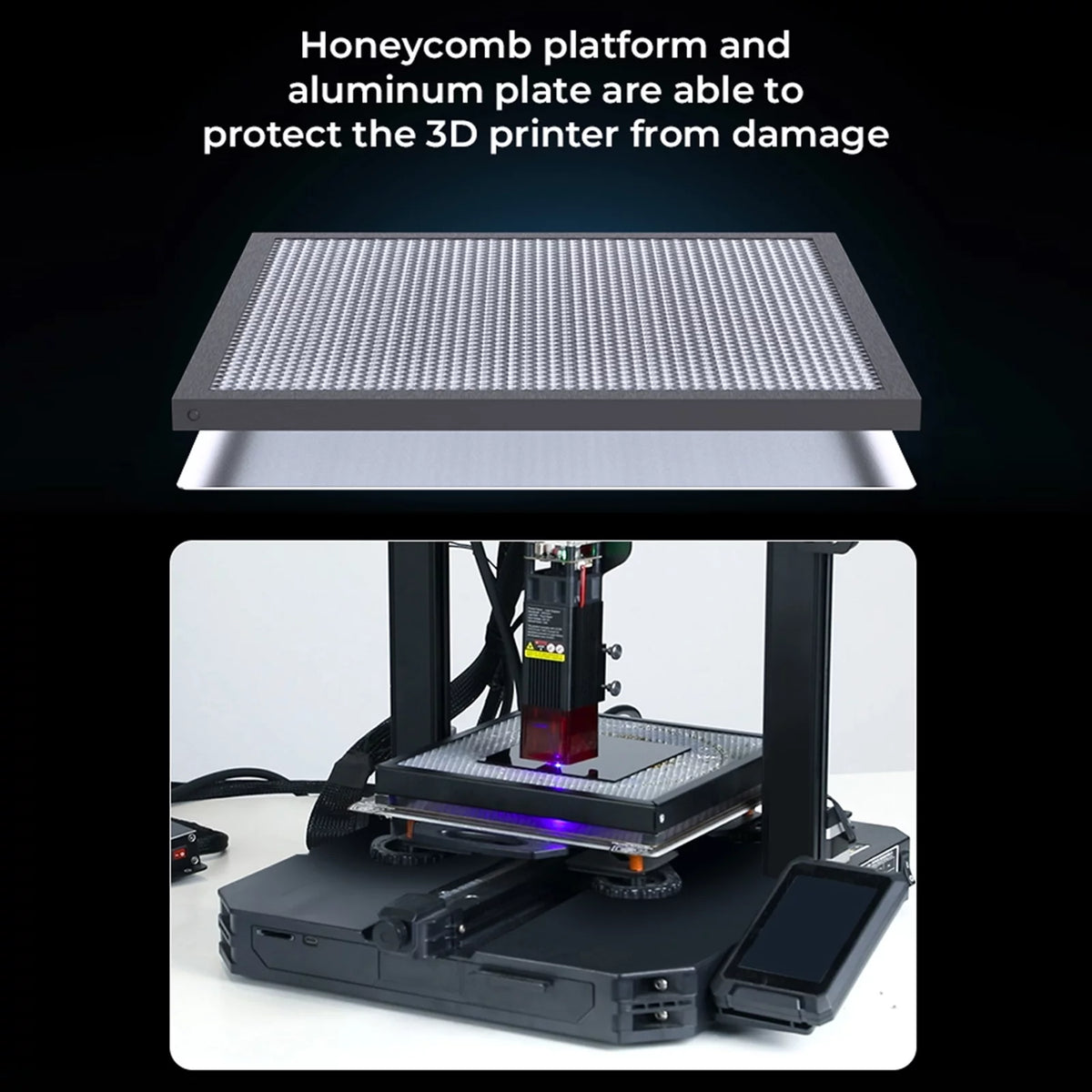Honeycomb Working Table 235x235mm Aluminum Panel A21223