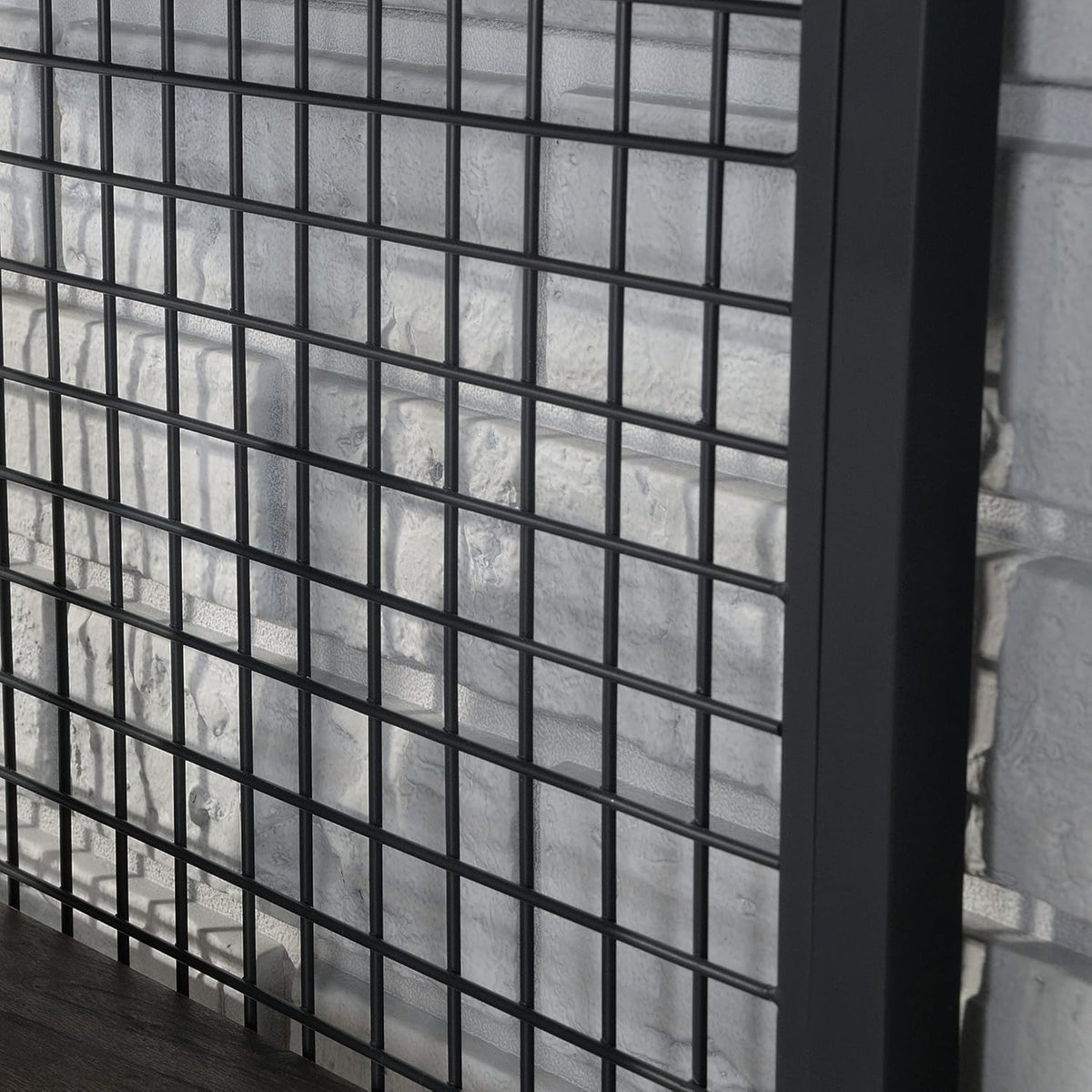 4-Shelf Metal & Wood Bookcase Q9641