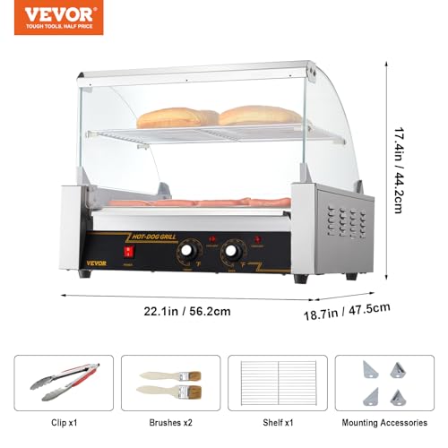 Stainless Steel Hot Dog Roller with 5 Rollers C462