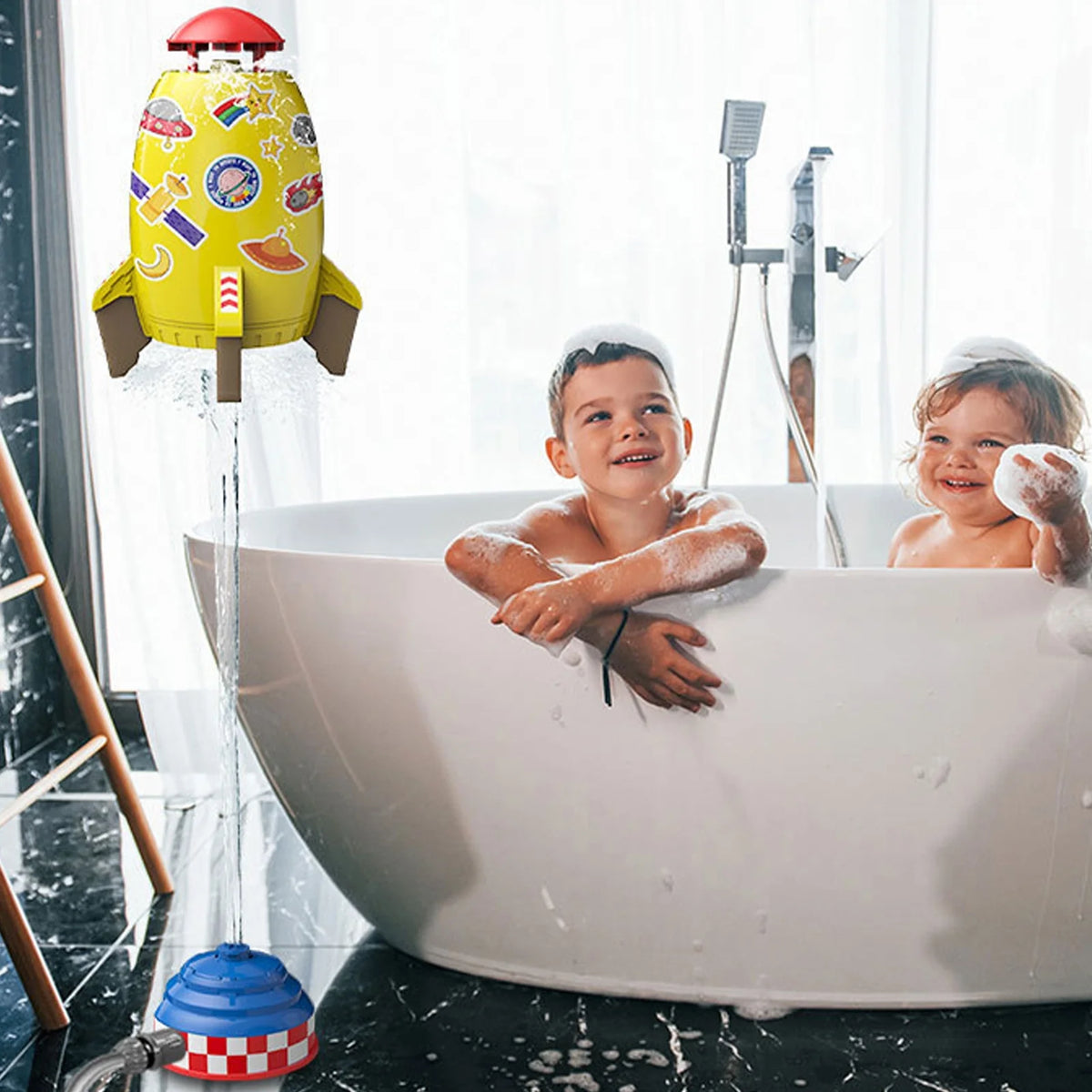 Rocket Launcher Toys Outdoor Water Pressure Sprinkler D7064