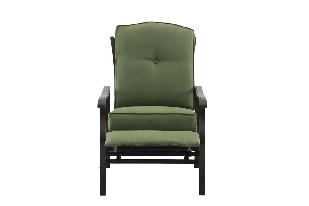 Steel Outdoor Recliner with Cushions G20461