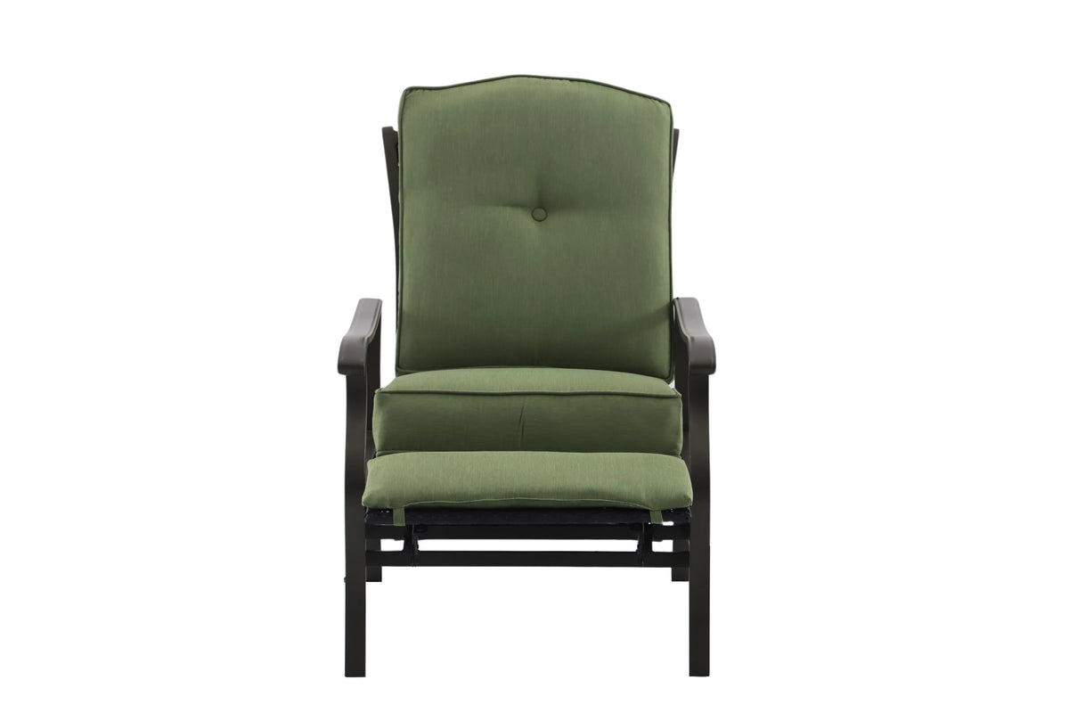 Steel Outdoor Recliner with Cushions G20461