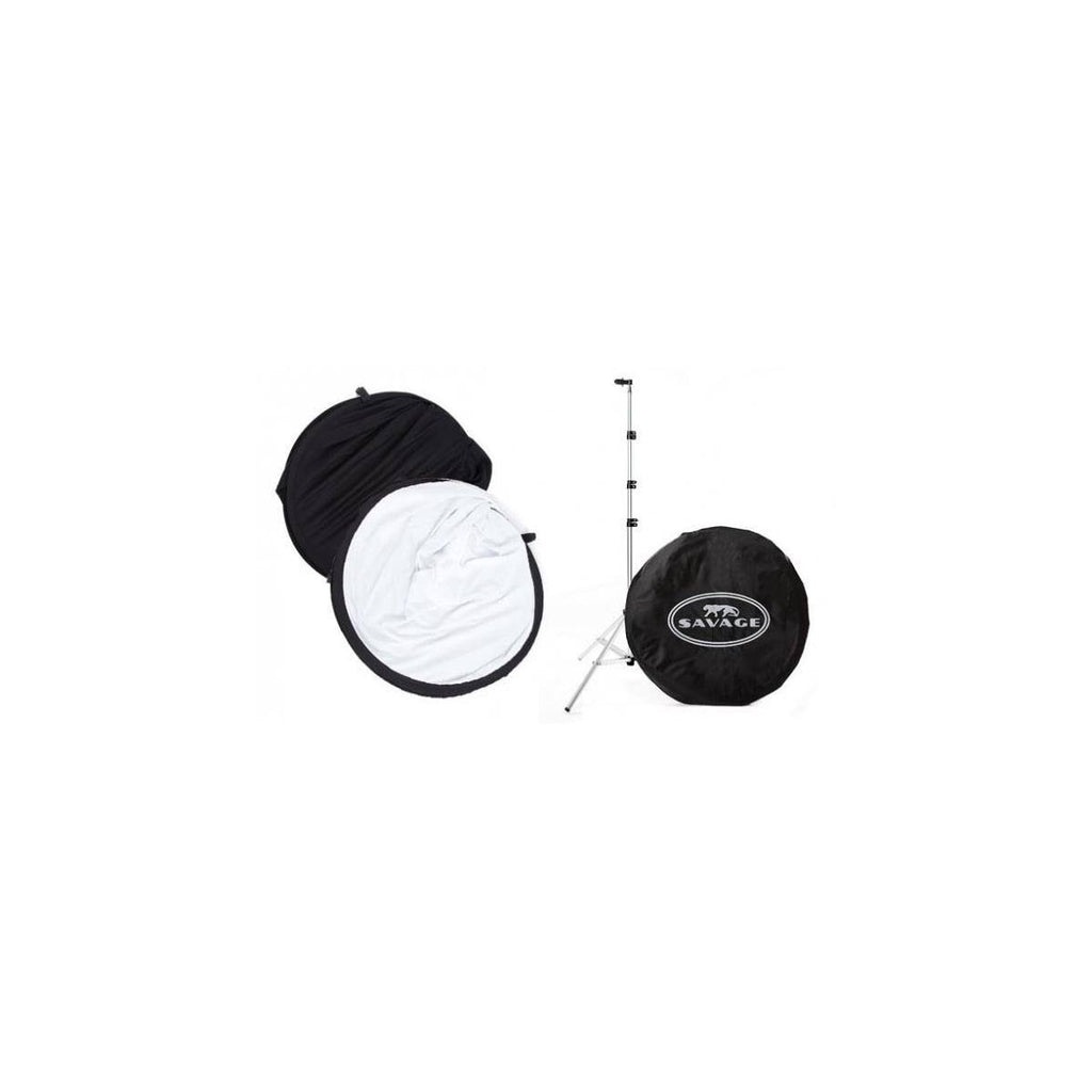 Collapsible/Reversible Background 5x6 ft Black/White M8807