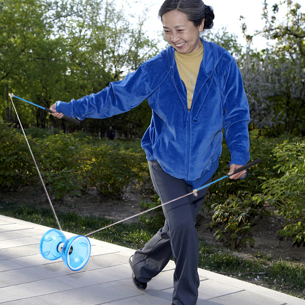 Yoyo Bearing Carnival Unresponsive Beginners Fitness Set Juggling Stick Prize Game I2033