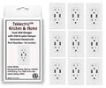 White Dual USB Receptacle Outlet with Wall Plate A25954