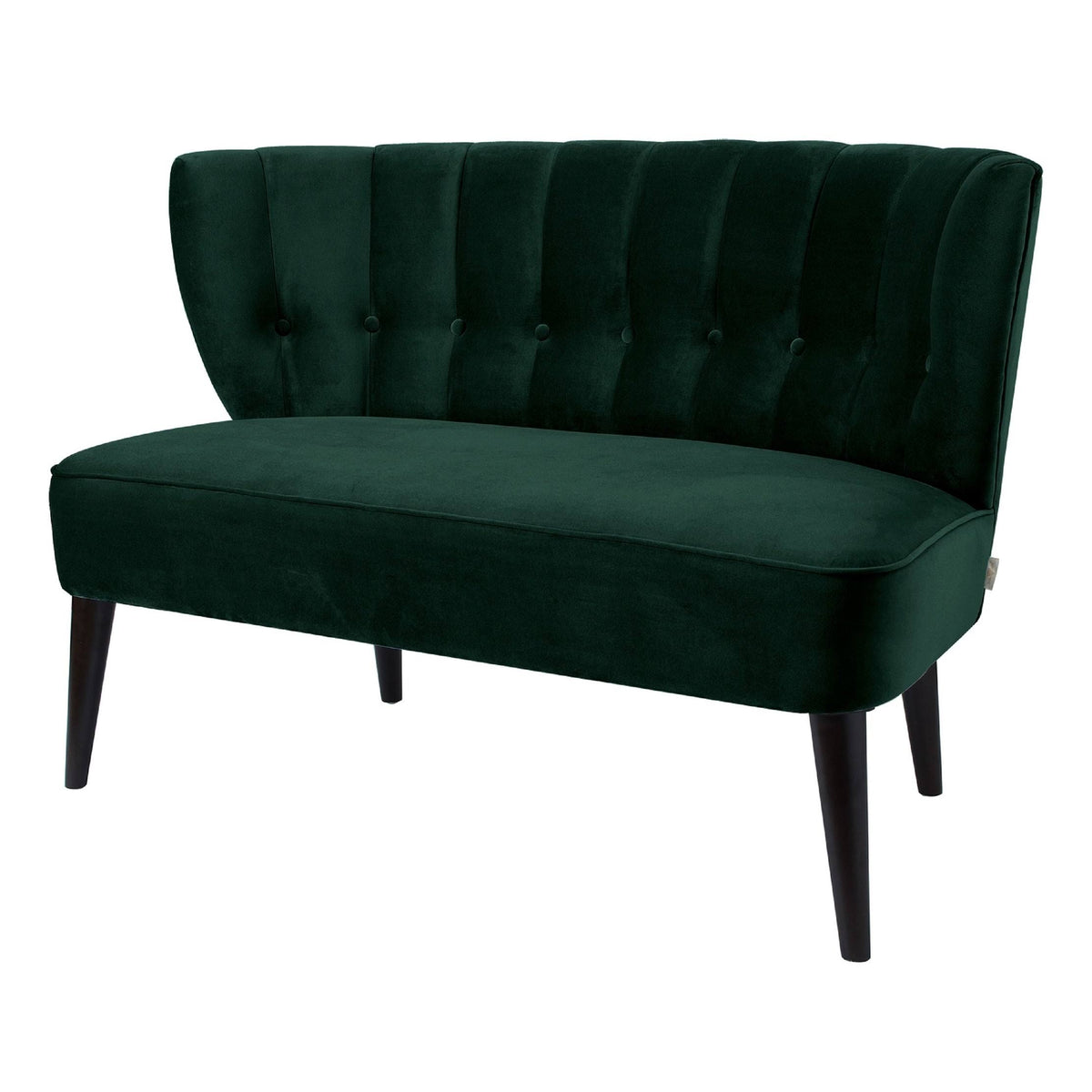 Orange Tufted Settee F40551
