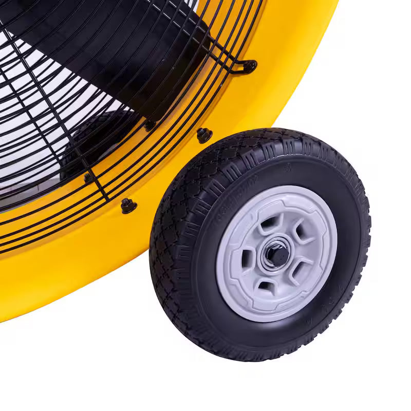 Yellow 3 Speed Drum Fan R1606