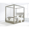 Upholstered Canopy Bed Y922