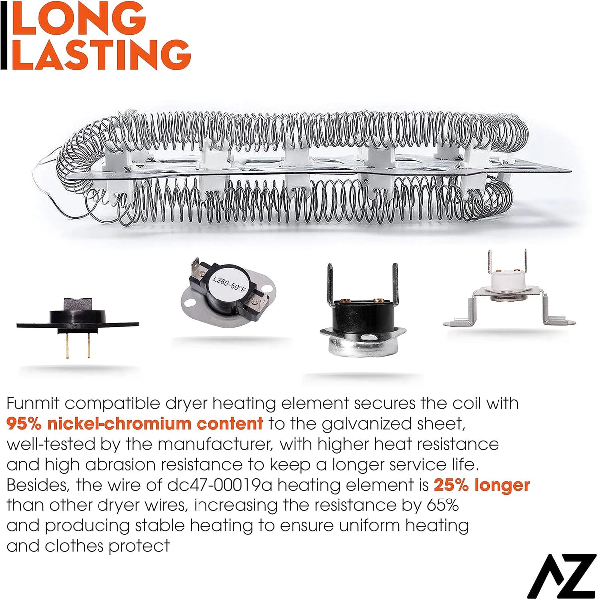 Dryer Heating Element & Fuses B1511