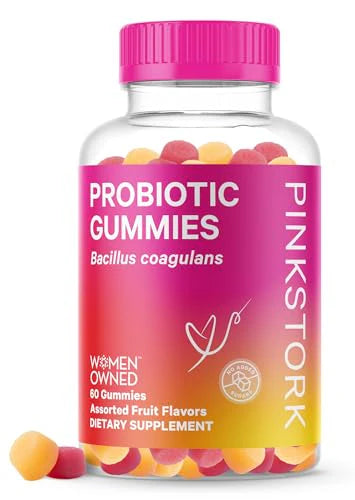 Probiotic Gummies for Prenatal & Postnatal Women - 60 Sugar-Free 5 Billion CFUs Y608
