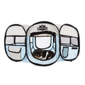Blue Pop-Up Dog Crate with Carrying Bag W841929