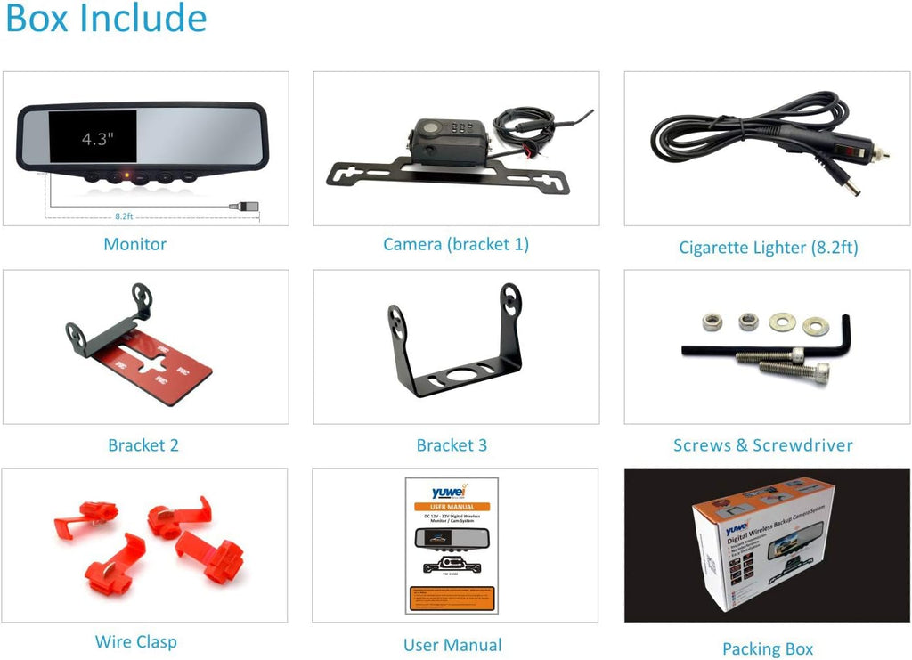 IP69K Waterproof Wireless Backup Camera System Q45827