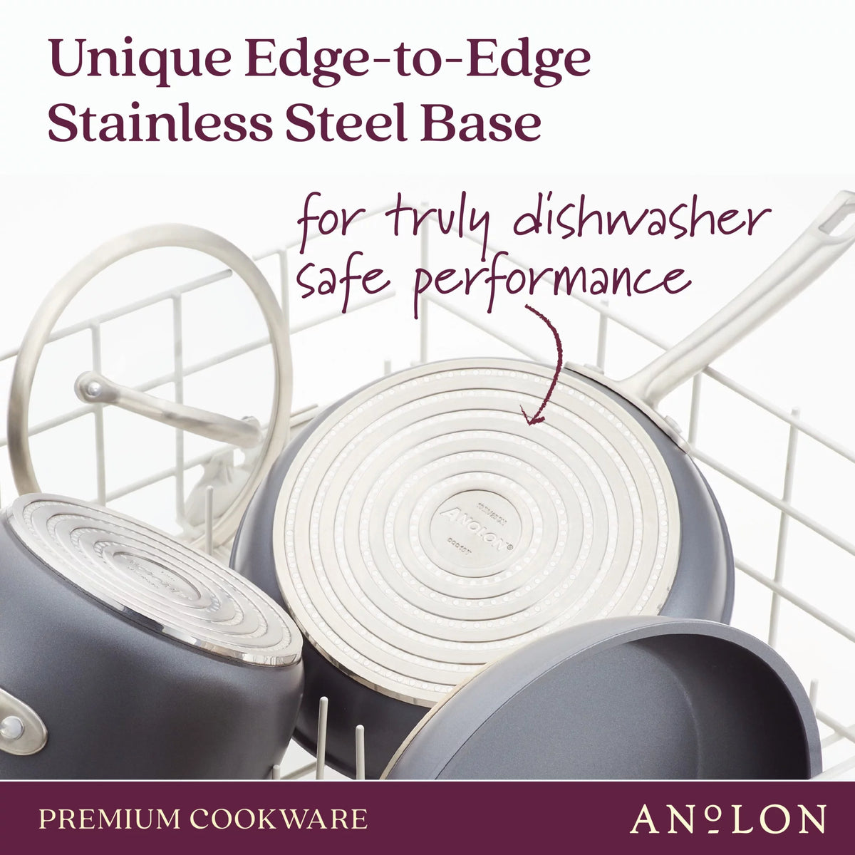 2 Piece Hard-Anodized Nonstick Frying Pan Set X478199