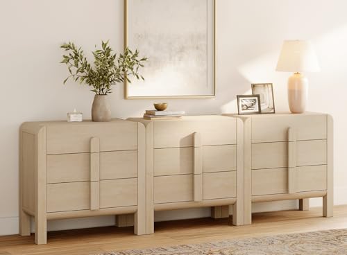 Oak 3 Drawer Wood Dresser Z5147