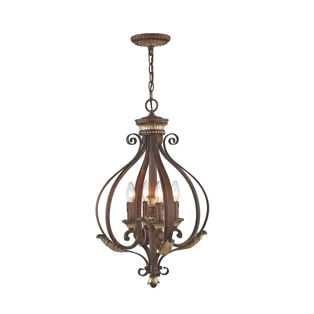 Bronze 4 Light Foyer F41667