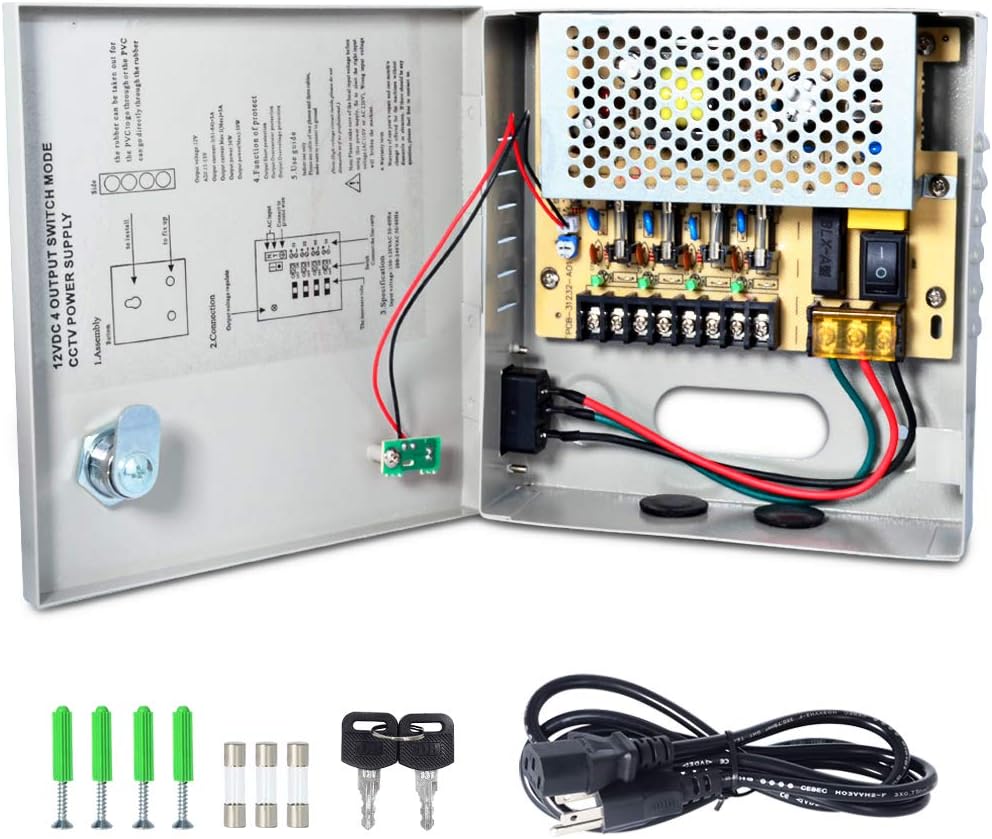 18CH 12V 30 Amp CCTV Power Supply C34255