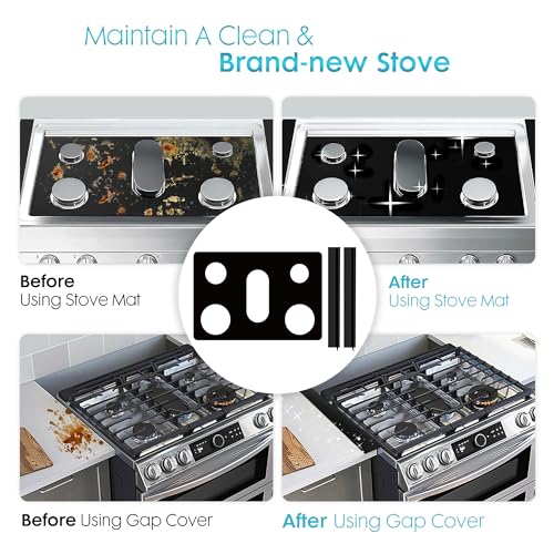 Reusable Non-Stick Stove Top Cover Guard With 2PCS Stove Gap Covers J15257