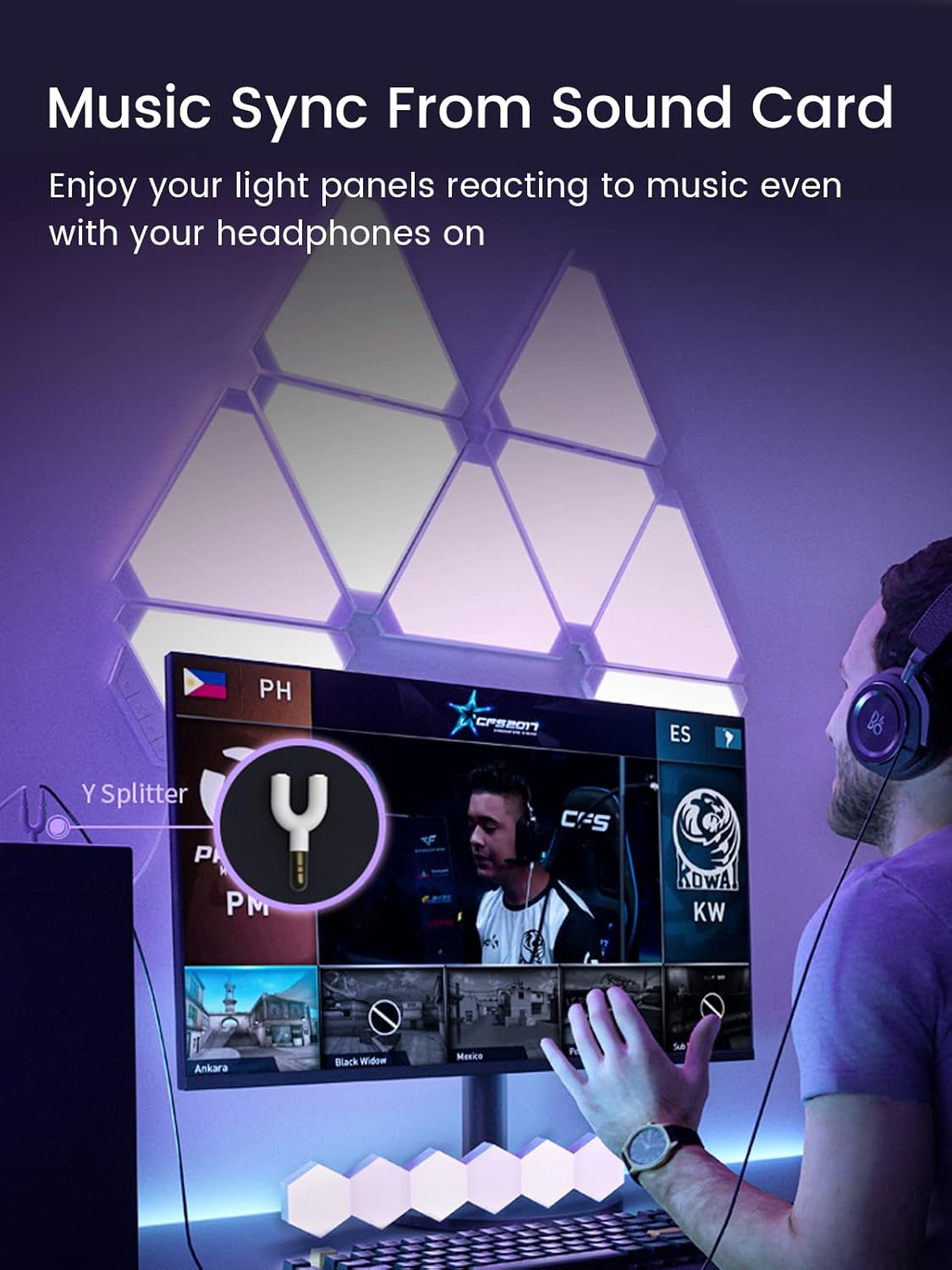 Smart Gaming Lights 6pcs T256833