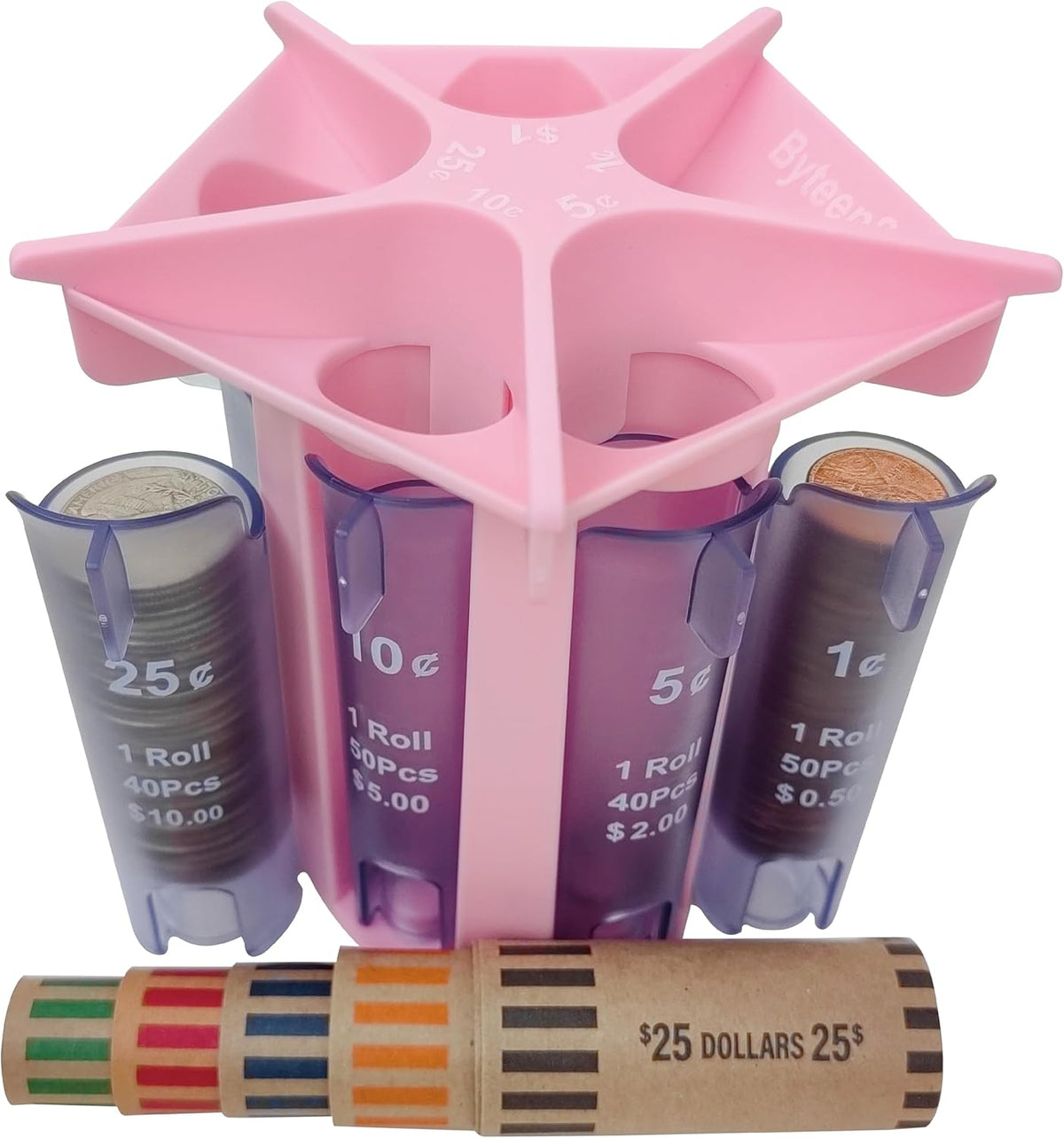Coin Counter Tube Sorter with Coin Wrappers Z92482