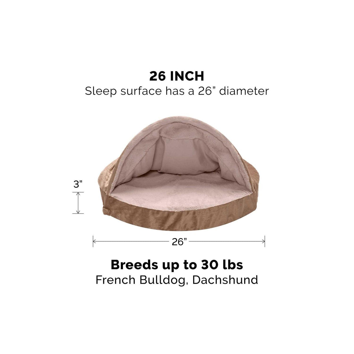 Velvet Orthopedic Pet Bed E132