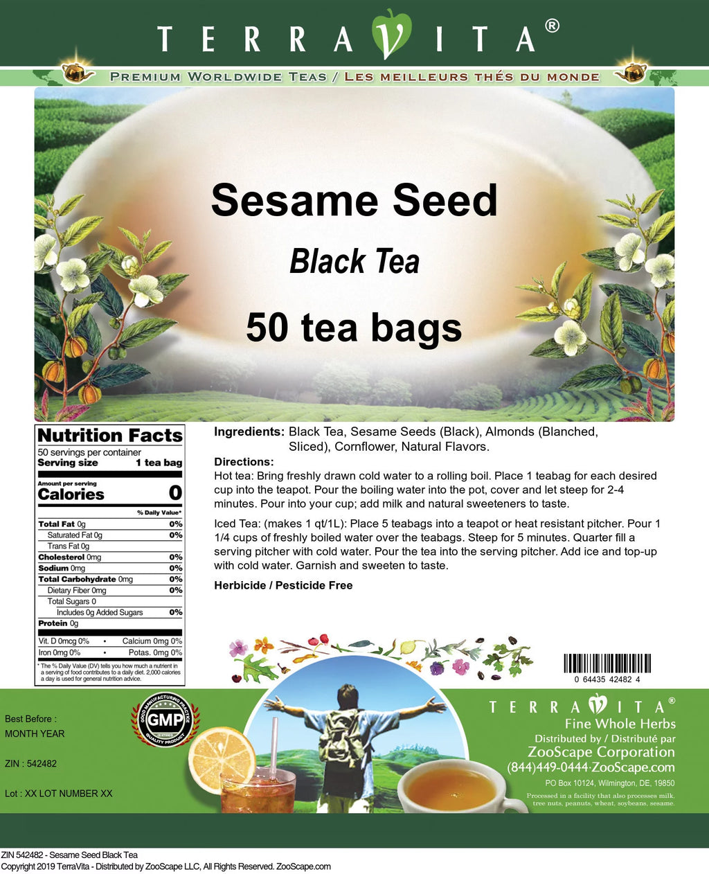 Black Tea Bags 50 Tea Bags Z608250