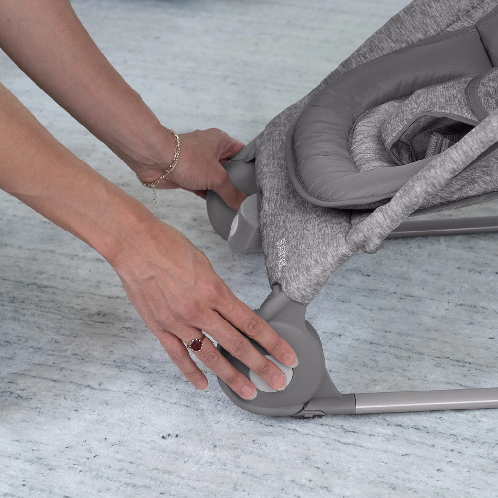 2-in-1 Baby Bouncer & Rocker, Light Gray Tweed V159522