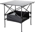 Aluminum Folding Camping Table with Carry Bag, 28in x 28in x 28in V696128