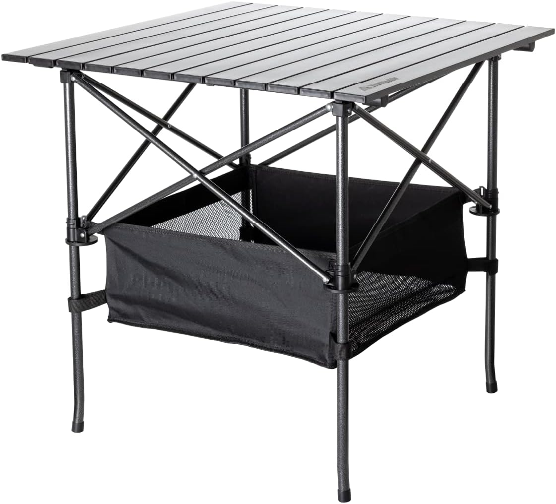 Aluminum Folding Camping Table with Carry Bag, 28in x 28in x 28in V696128