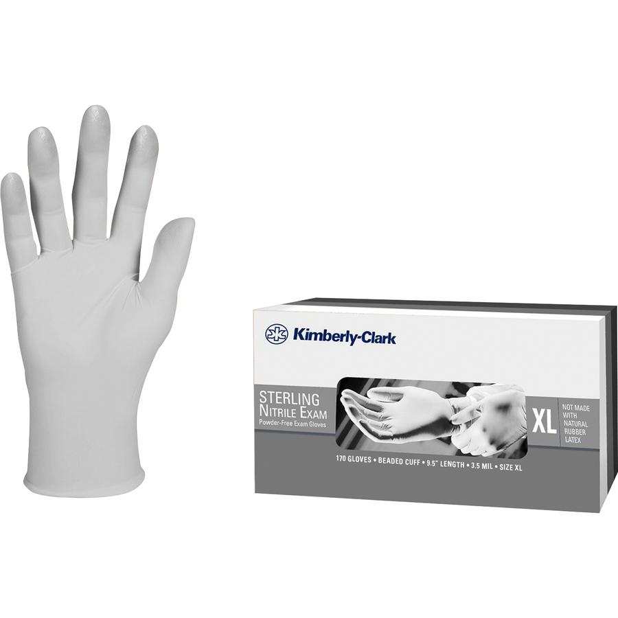 Sterling Gray Nitrile Exam Gloves, Large, 200/Box M141614