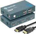 KVM Switch HDMI 2 Port, UHD 4K@60Hz, 4 USB 2.0 Port, with 1 HDMI and 2 USB Cables E72149