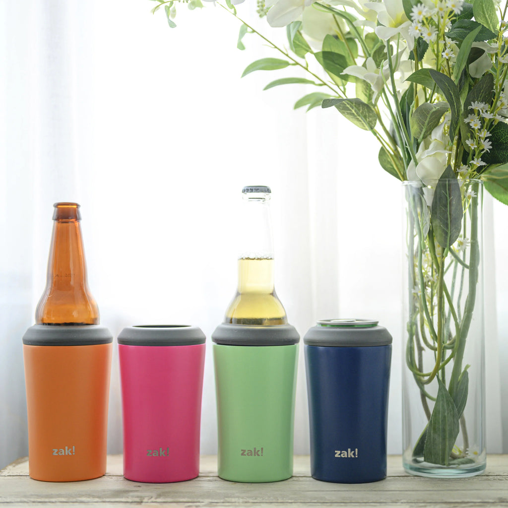 Pistachio Double Wall Stainless Steel Can and Bottle Cooler O370699