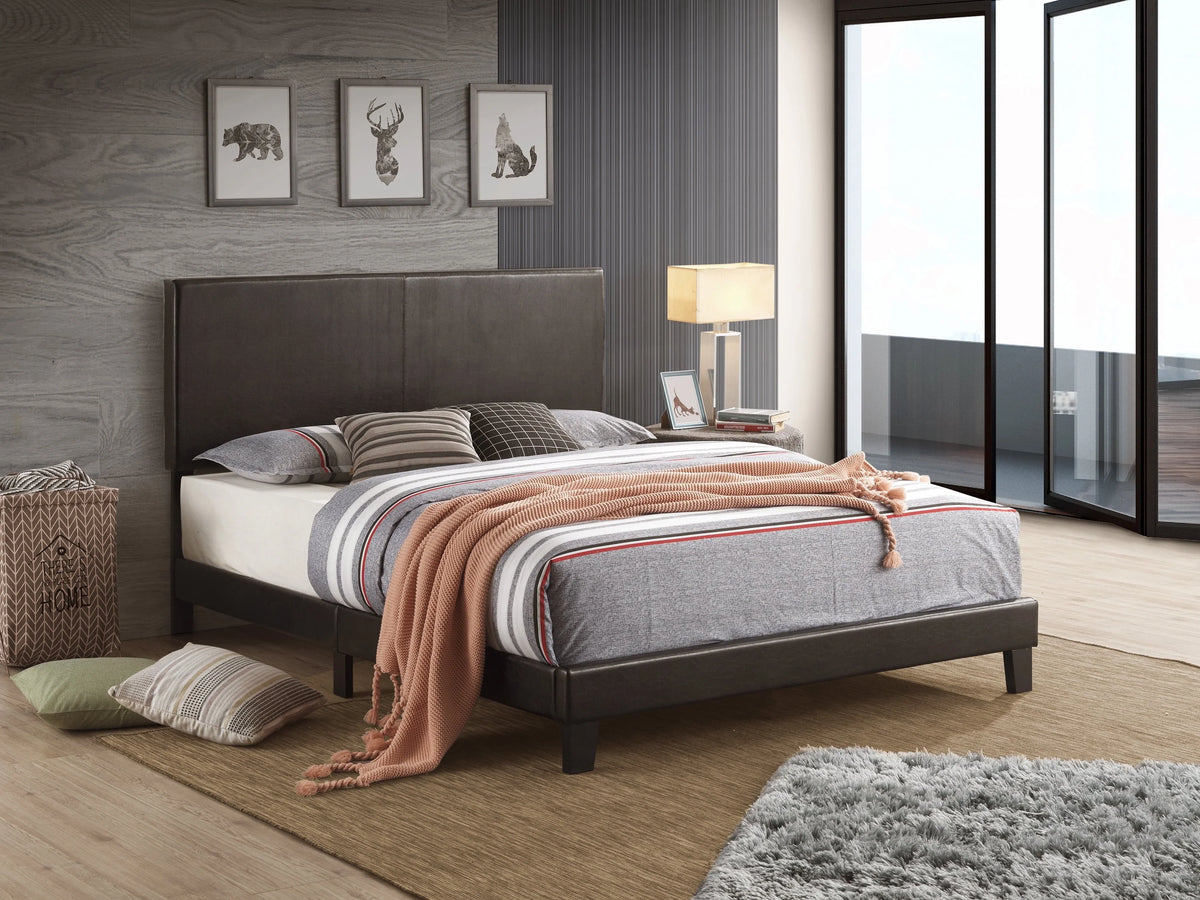Black Queen Platform Bed V84507