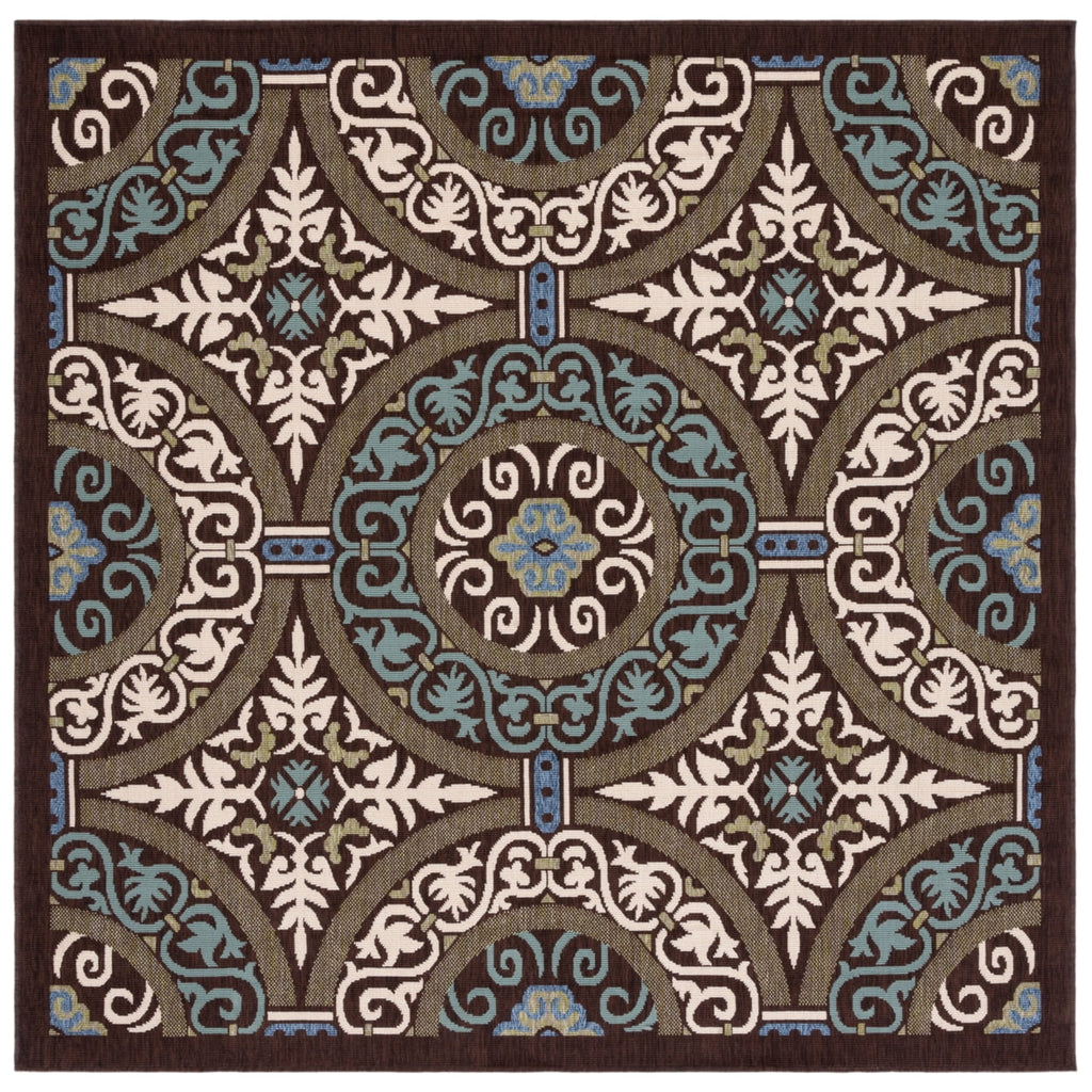 6'7" x 9'6" Geometric Indoor/Outdoor Area Rug Z761372