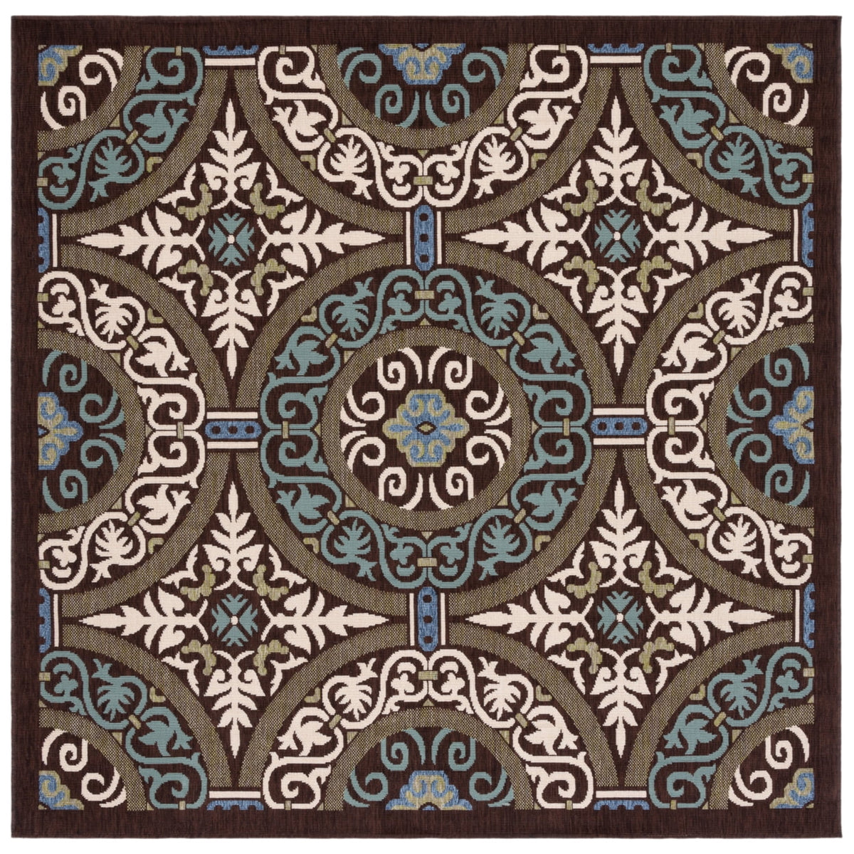 6'7" x 9'6" Geometric Indoor/Outdoor Area Rug Z761372