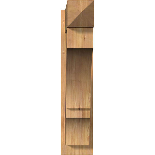 7 1/2x22W x 30x22D x 34x22H Western Red Cedar Arts and Crafts Outlooker H62473