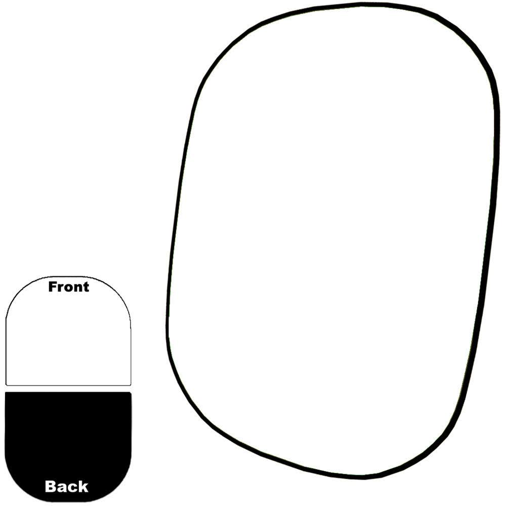 Collapsible/Reversible Background 5x6 ft Black/White M8807