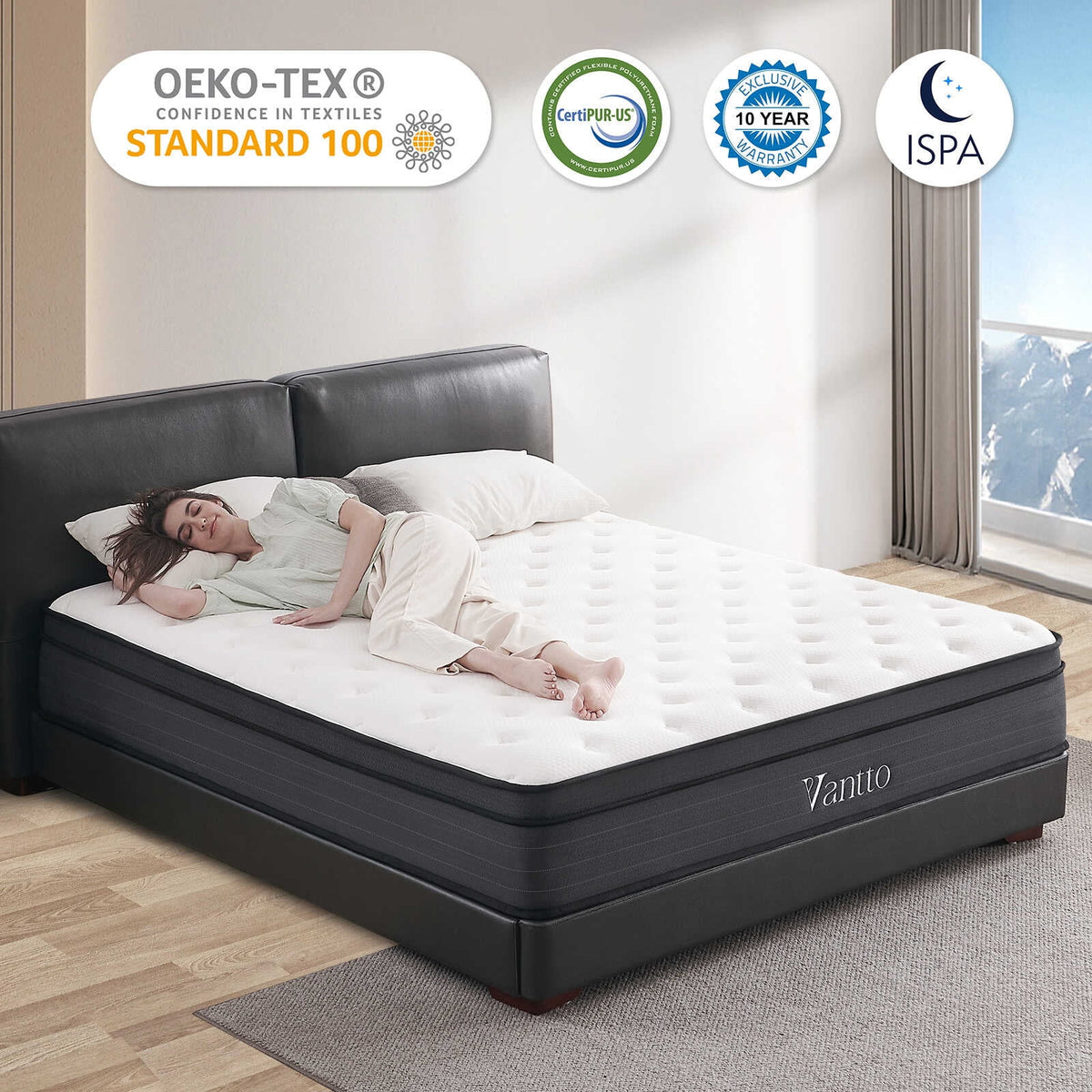 10 Inch Memory Foam Hybrid Twin Mattress I542725