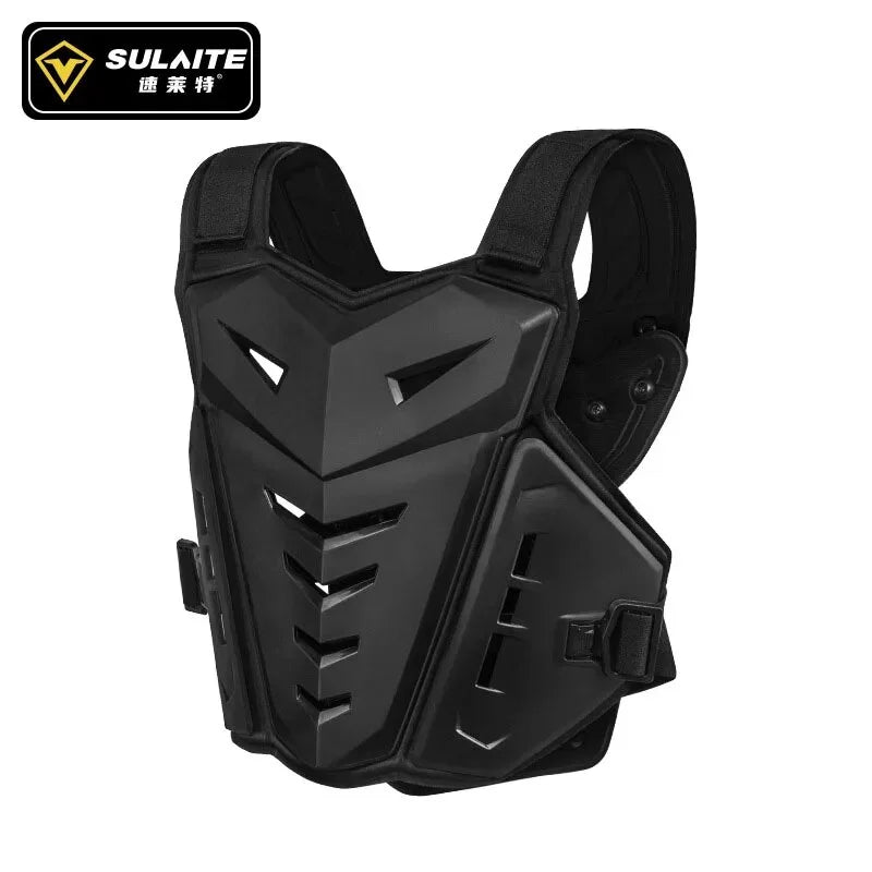 Black Motocross Body Armor Motorcycle Jacket with Back Chest Protector G927146