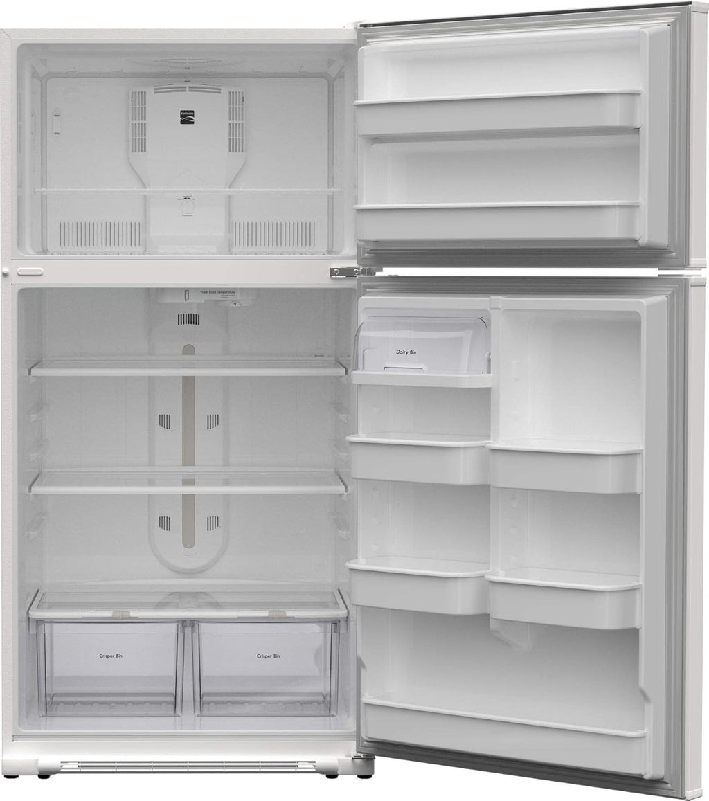 White 21 Cubic Ft. Top-Freezer Refrigerator Q444398