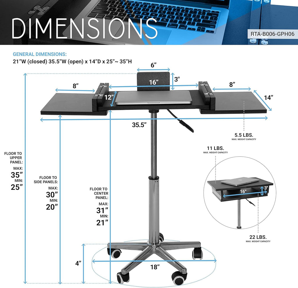 Foldable Table Laptop Cart N544
