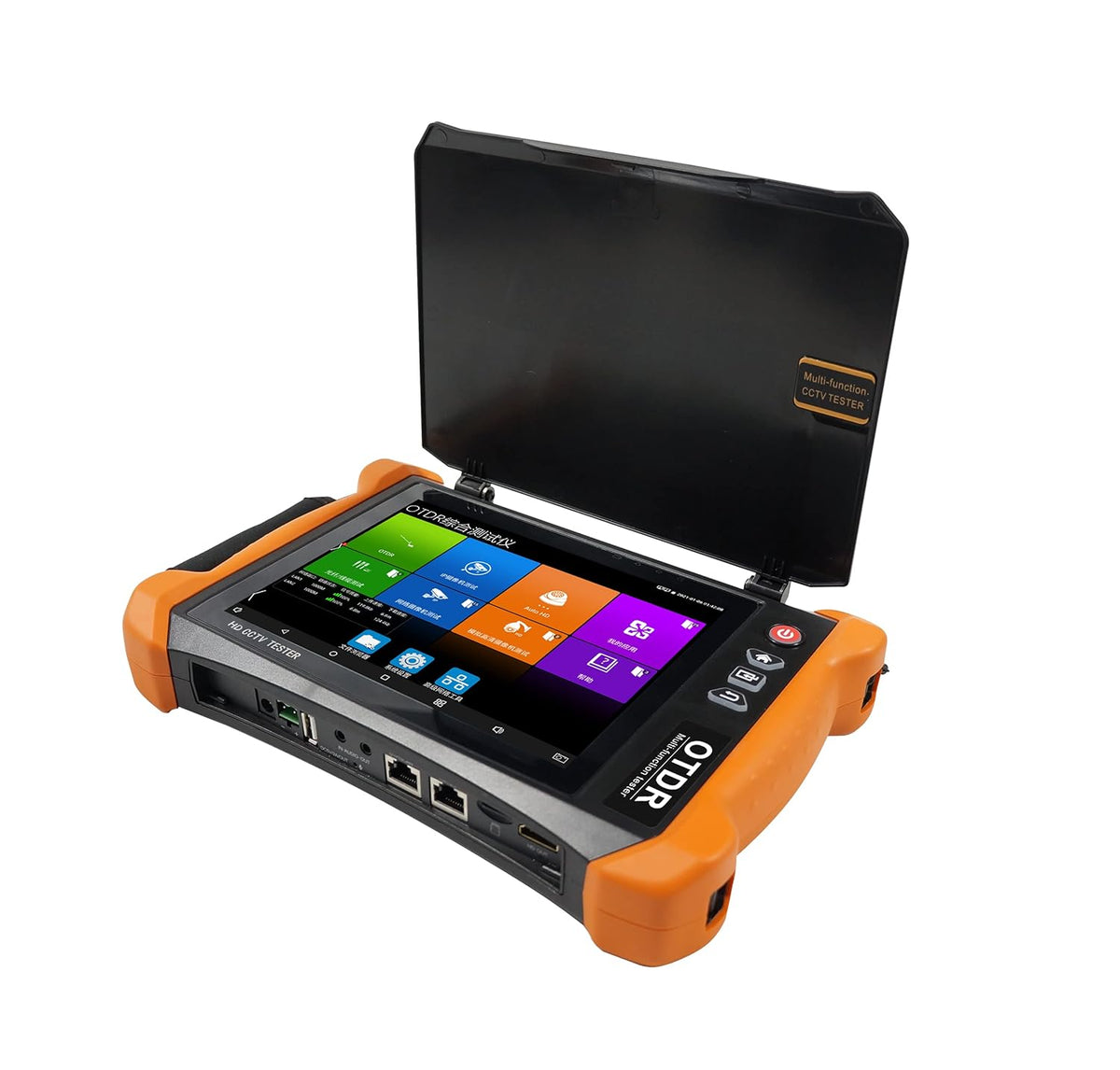 OTDR Tester with 8 Touch Screen, Visual Fault Locator, POE Out, WiFi Test D683539