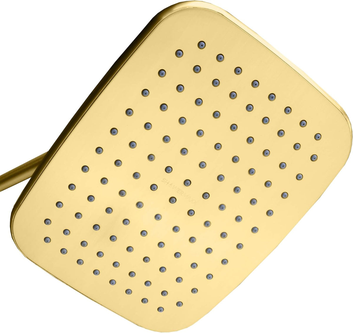8.5 x 6.5 inch Rectangular Rainfall Shower Head in Polished Brass / Gold Finish Pack of 2 R19265