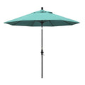 9 ft. Matted Black Aluminum Market Patio Umbrella B257309