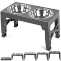 Elevated Dog Bowls with 2 Stainless Steel Dog Food Bowls J445663