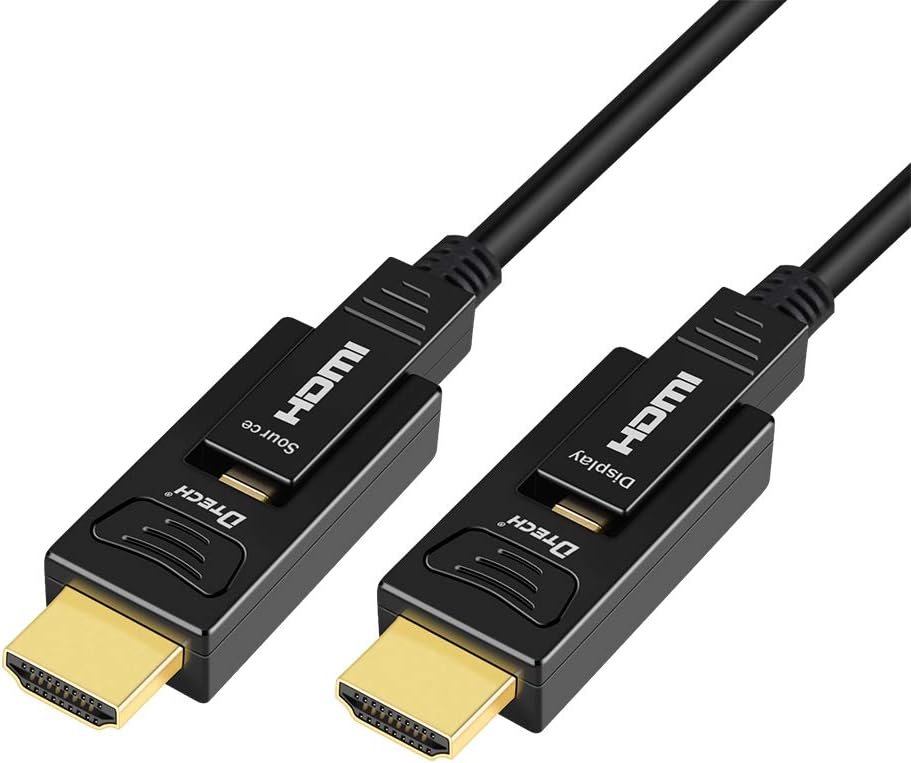 Fiber Optic HDMI Cable 150 Feet 4K 60Hz 18Gbps High Speed with Dual Micro HDMI and Standard HDMI Connector V286