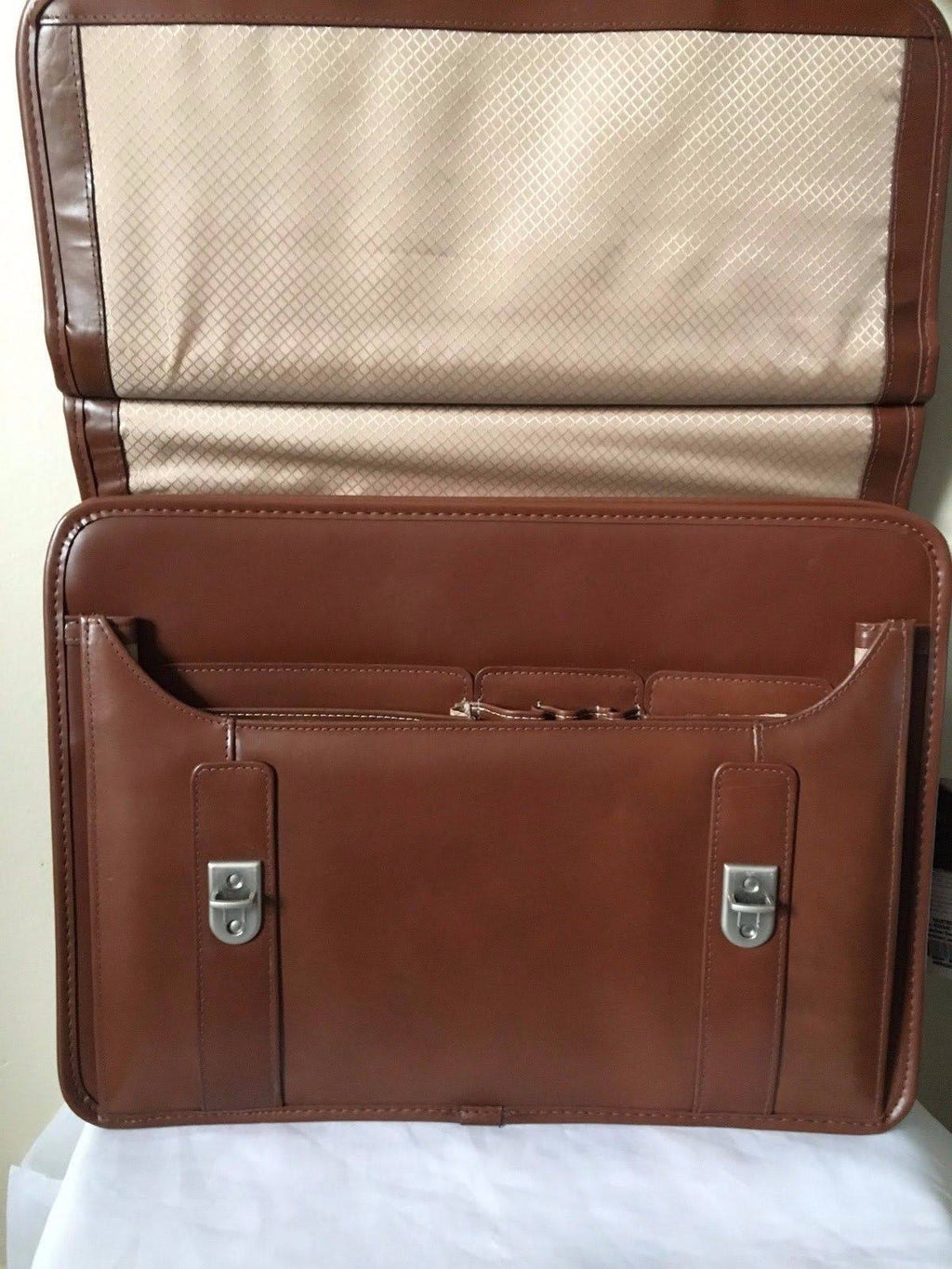 Brown Double Compartment Laptop Case M731687