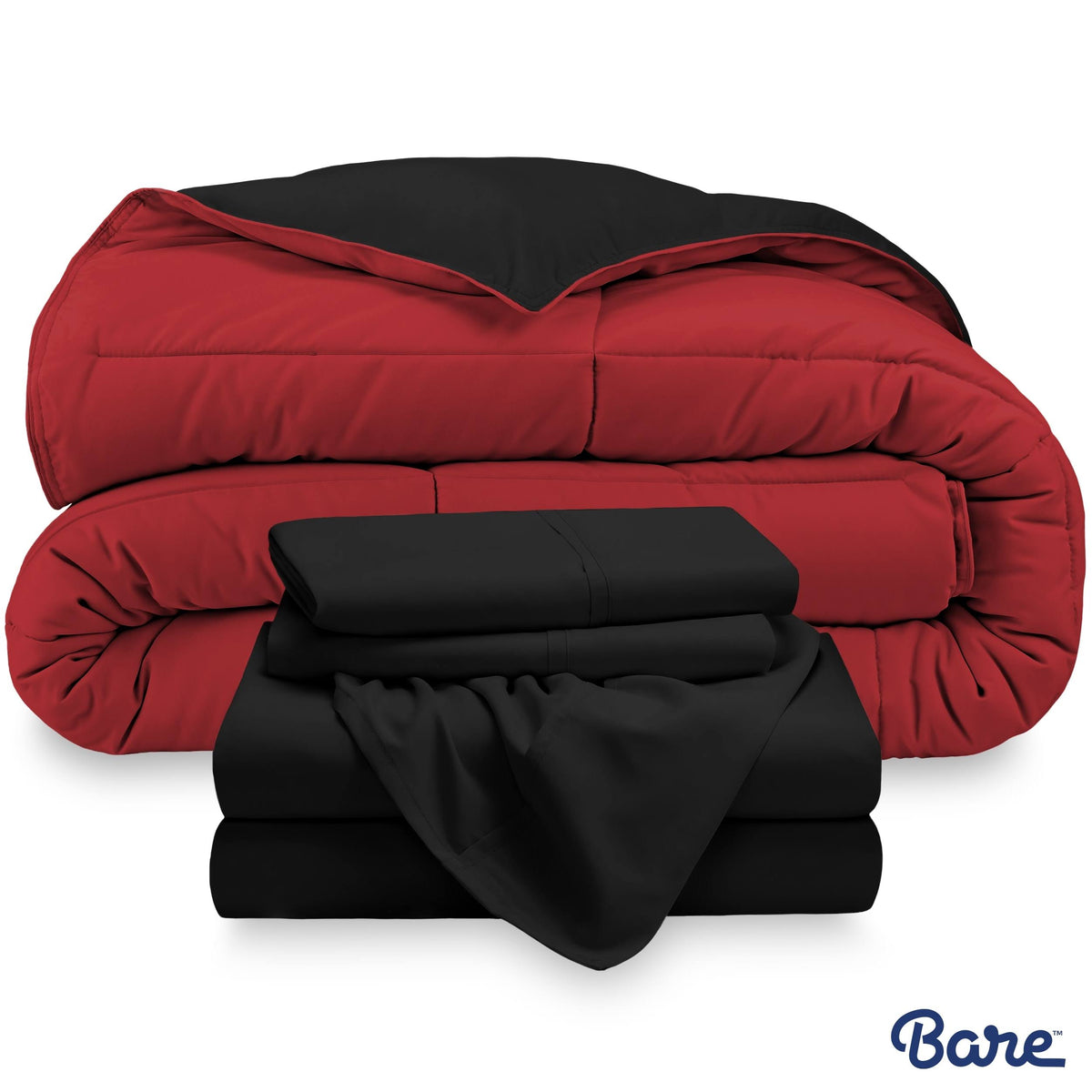 California King Down Alternative Reversible Bed-in-a-Bag Comforter K908397