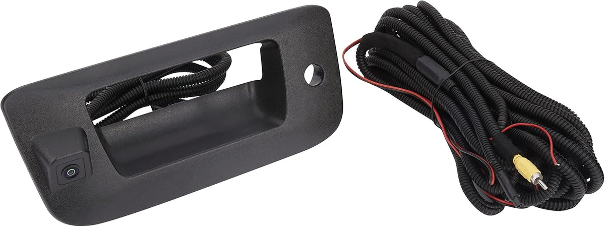 Replacement Tailgate Handle Trim Bezel with Backup Rear View Camera, Black, Pack of 2 C804940